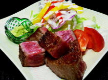 極上牛肉塩焼き